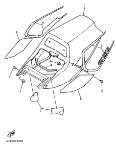 YZF750SP Боковые обтекатели