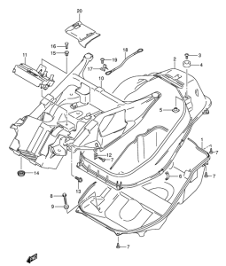 AN650 (ABS) Багажник для шлема