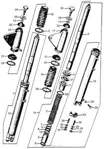 CL72 Передняя вилка 2