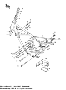 KE175 Frame / frame fittings