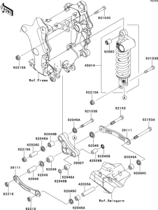 ZX1400 Подвеска  /  амортизатор