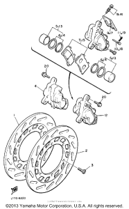 XVZ13DSC Передний суппорт