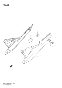 GSF1250S Обтекатель задний