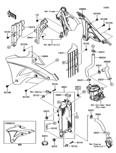 KX100 ラジエータ