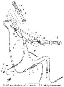 MX175G Handlebar-cable
