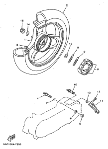 YN50 Переднее колесо