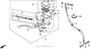 CN250 Передний главный тормозной цилиндр