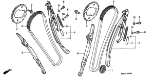 VT1100C3 Цепь грм / натяжное устройство