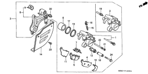 XRV650 Задний суппорт