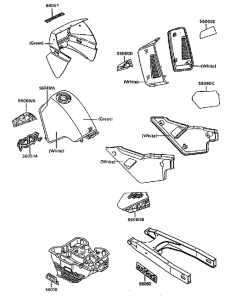 KL650 Наклейки