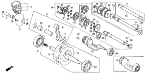 MTX125 Crankshaft / piston