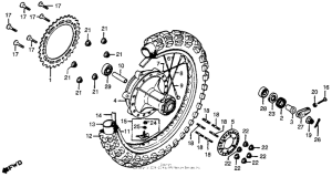 CR250R Переднее колесо