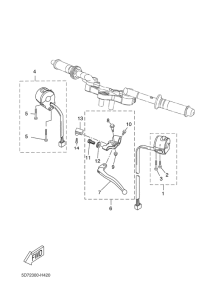 YZF-R125 Handle switch & lever