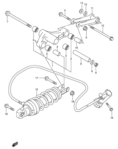 AN400 Втулки заднего рычага