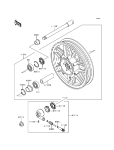 ZG1200 Переднее колесо