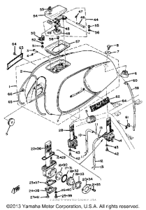 XS1100G Топливный бак
