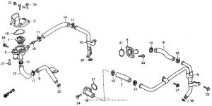 VT800 Патрубки охлаждения