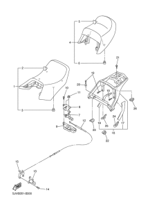 FJR1300A Сиденье