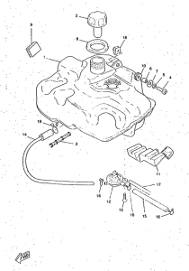 CW50RS Топливный бак