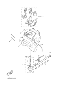 YQ100 Топливный бак
