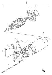 VS600 Стартерный мотор