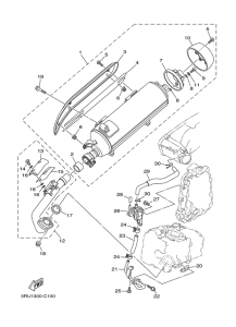 YP400 Выхлопная система