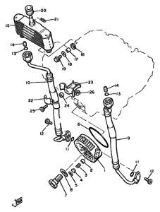 XJ650 Масляный картер