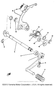 YZ125D Переключение скоростей