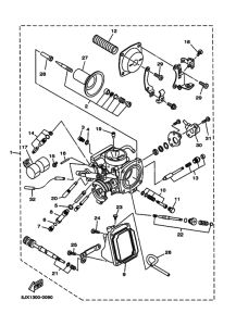 XVS250 Tobera  carburador