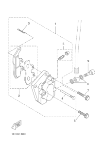 DT50RSM Front brake caliper 2