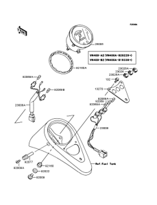 VN400 Спидометр