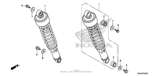 CB1100 (ABS) Задние амортизаторы