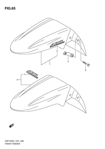 GSF1250 (ABS) Переднее крыло
