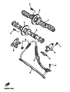 FZR1000 Распределительный вал & chain