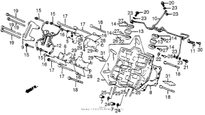 VF500C Передняя головка цилиндров