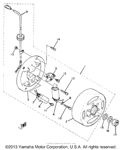 YZ50G Flywheel magneto