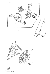 YE80 Vorderradbremssattel