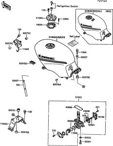 EX500 Fuel tank(1 / 2)(ex500-b2 / b3 / b4)