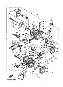 XV535 Carburetor assy