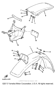  Front fender - rear fender