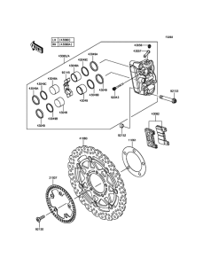 ZX1000 Передний тормоз