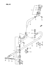 RMX250 Задний тормозной цилиндр