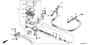 GL1800 (ABS) Главный цилиндр сцепления