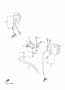 YZF-R1 Interruptor  manillar&palanc