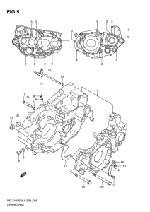 DR-Z400 Картер двигателя