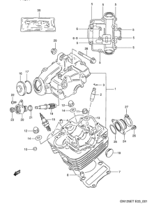 GN125 Головка цилиндров