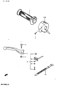 GSX1100 Right handle switch