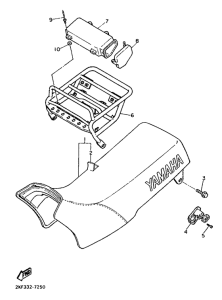 XT600H (33KW) Сиденье