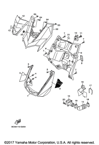 YW125 Ветровое стекло