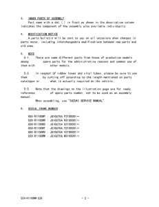 GSX-R1100 Catalog preface